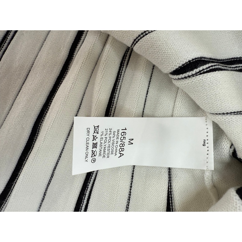 Kate Spade New York Womens Cream Black Striped Knit Fit Flare Dress Medium New - Picture 6 of 10